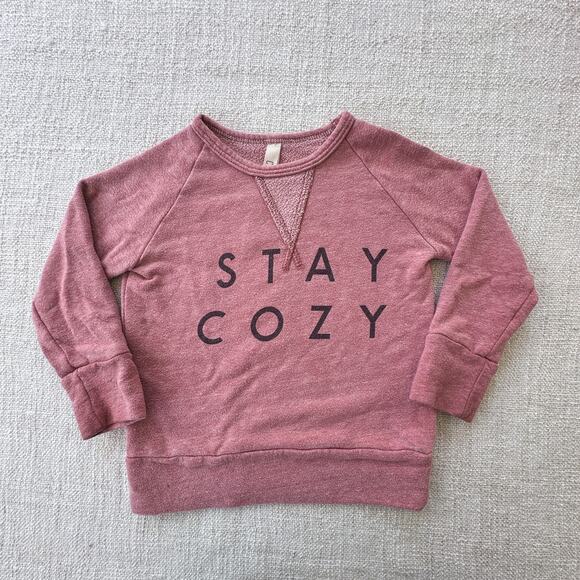 Childhoods Clothing Pink Stay Cozy Sweatshirt GUC 2T - Picture 1 of 5